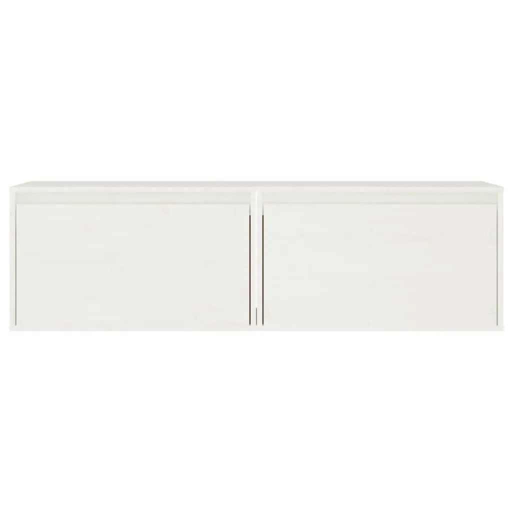 Wall Cabinets 2 pcs White 60x30x35 cm Solid Wood Pine 813448