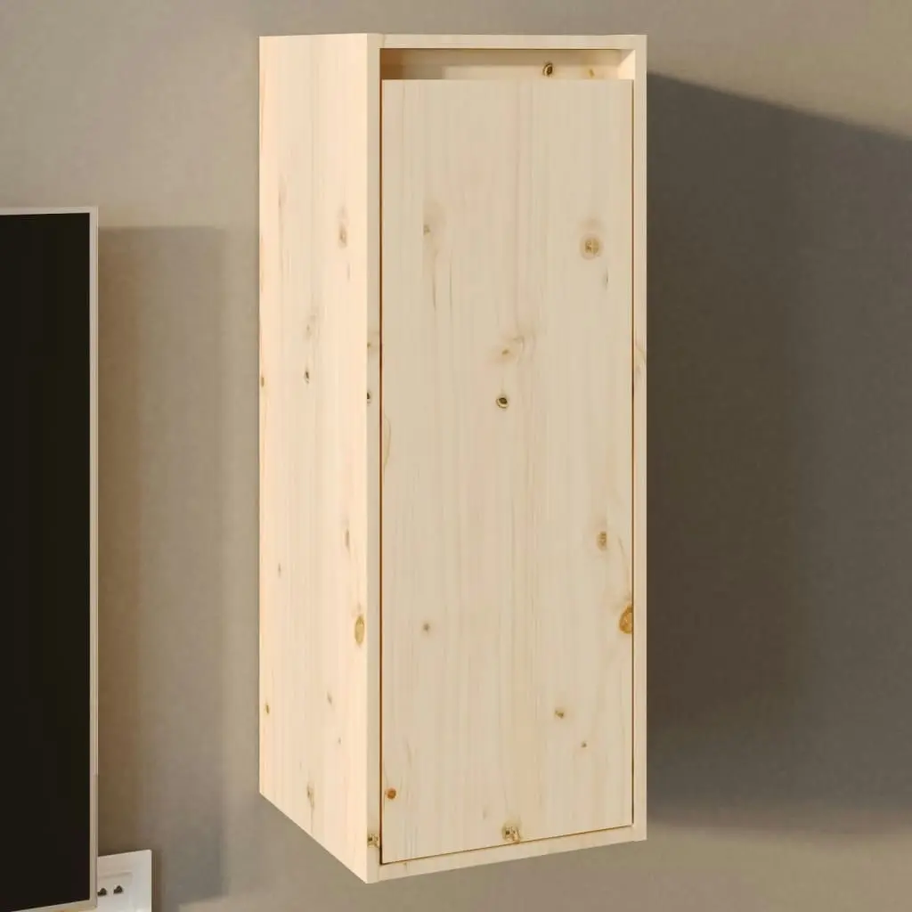 Wall Cabinet 30x30x80 cm Solid Wood Pine 813495