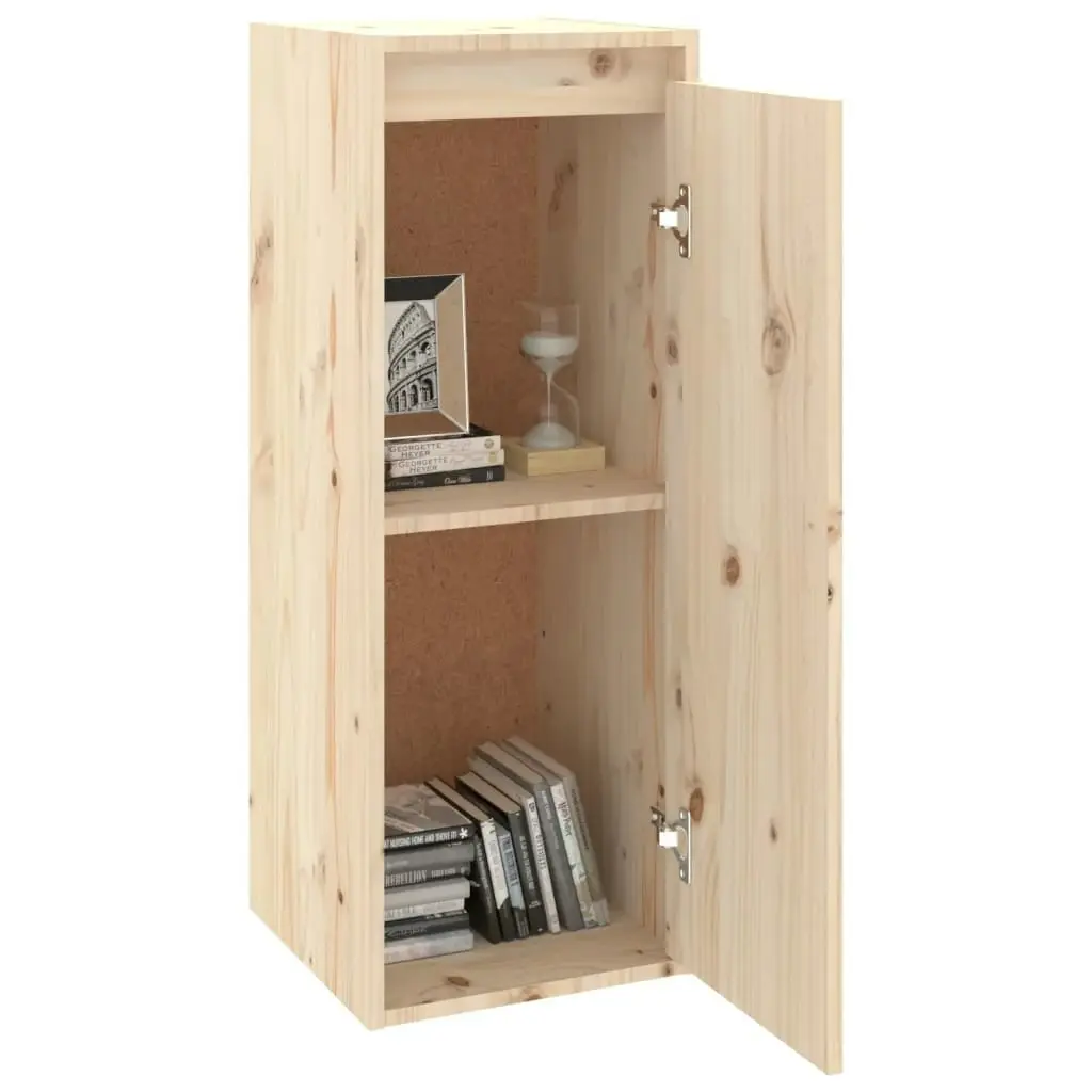 Wall Cabinet 30x30x80 cm Solid Wood Pine 813495