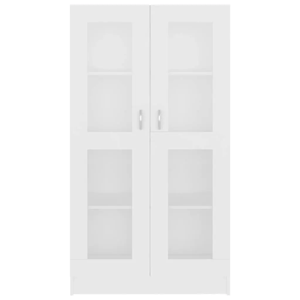 Vitrine Cabinet White 82.5x30.5x150 cm Engineered Wood 802759