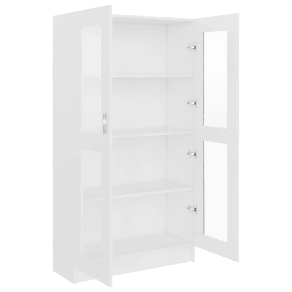 Vitrine Cabinet White 82.5x30.5x150 cm Engineered Wood 802759