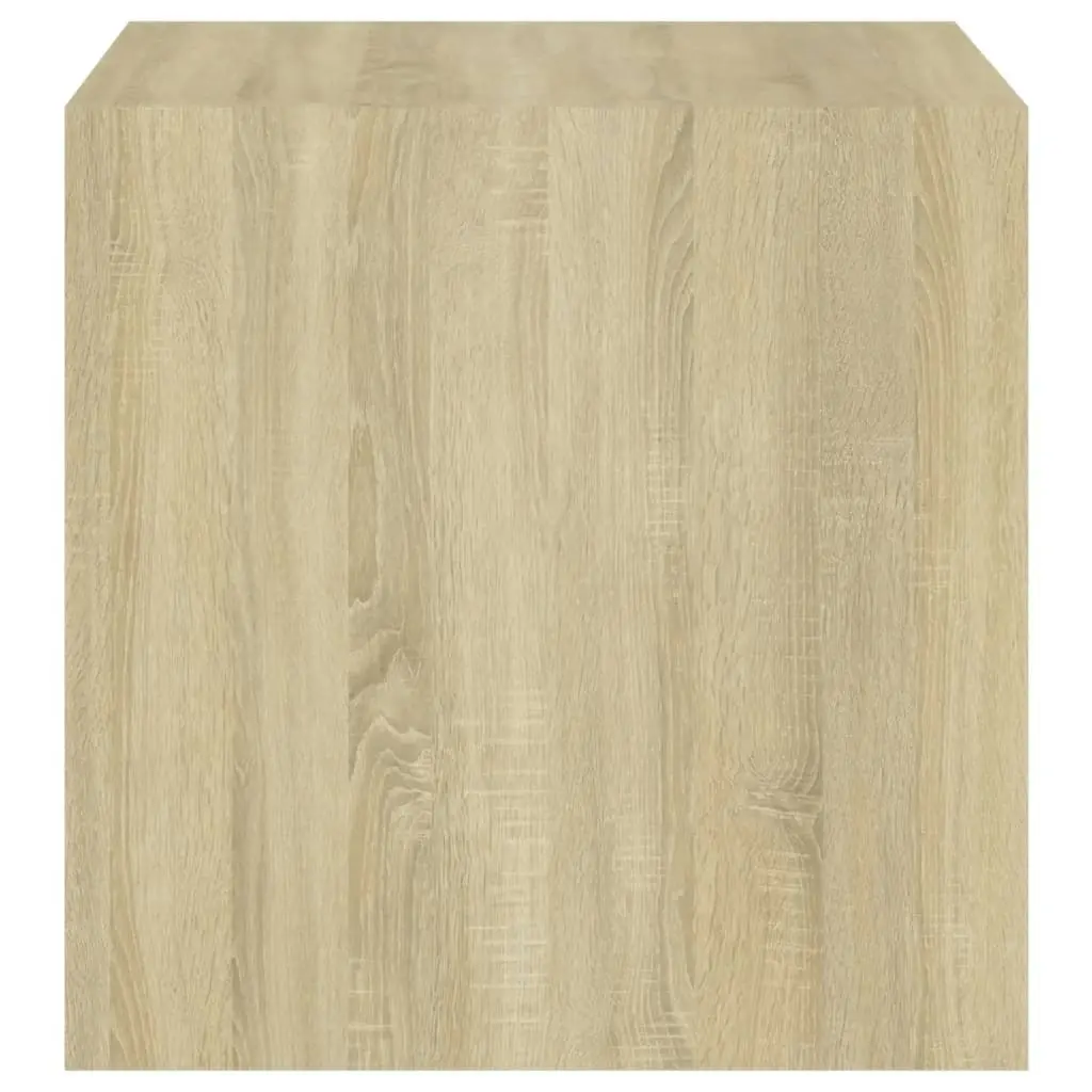 Wall Cabinets 2 pcs White and Sonoma Oak 37x37x37 cm Engineered Wood 805460