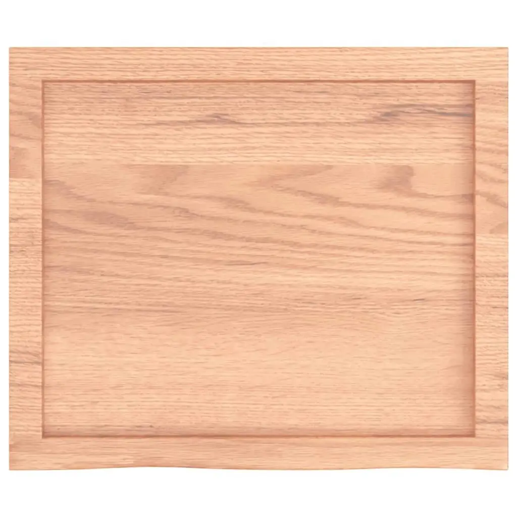 Wall Shelf Light Brown 60x50x(2-4) cm Treated Solid Wood Oak 363651