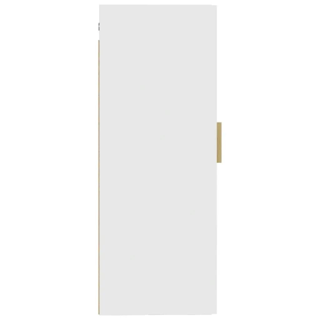 Wall Cabinet White 35x34x90 cm Engineered Wood 812465