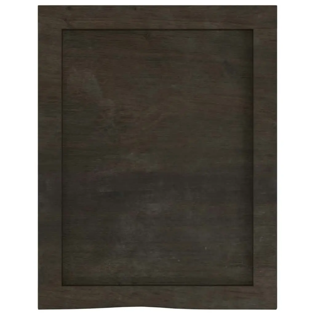 Wall Shelf Dark Brown 40x50x(2-4) cm Treated Solid Wood Oak 363753