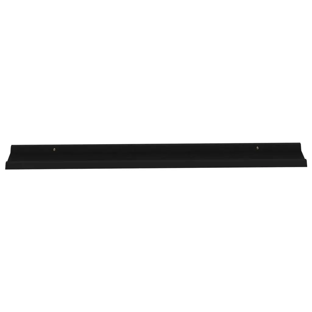 Wall Shelves 2 pcs Black 115x9x3 cm 326666