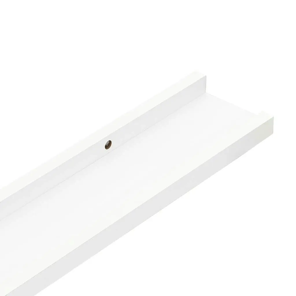 Wall Shelves 2 pcs White 100x9x3 cm 326658