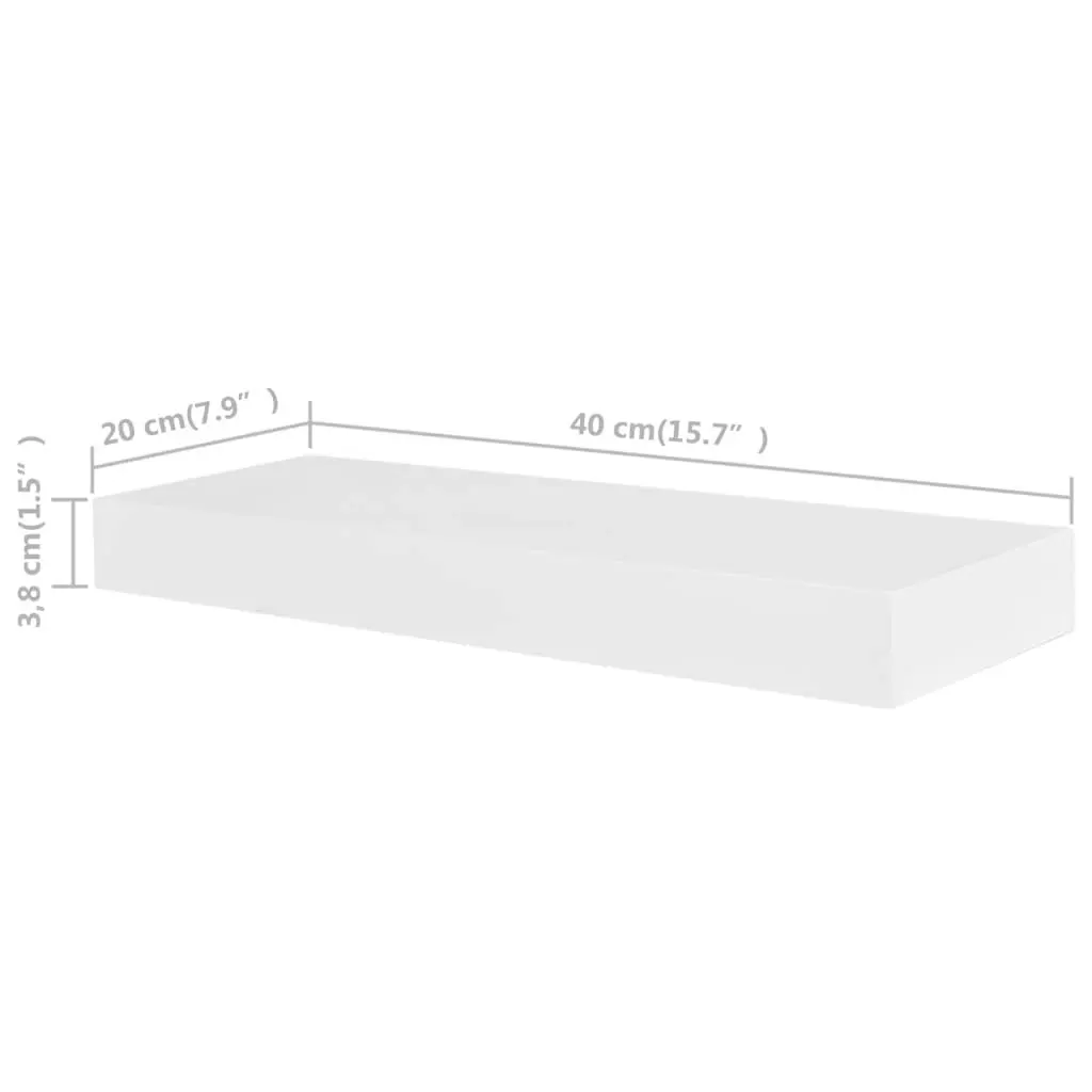 Wall Shelves 4 pcs White 40 cm 275996