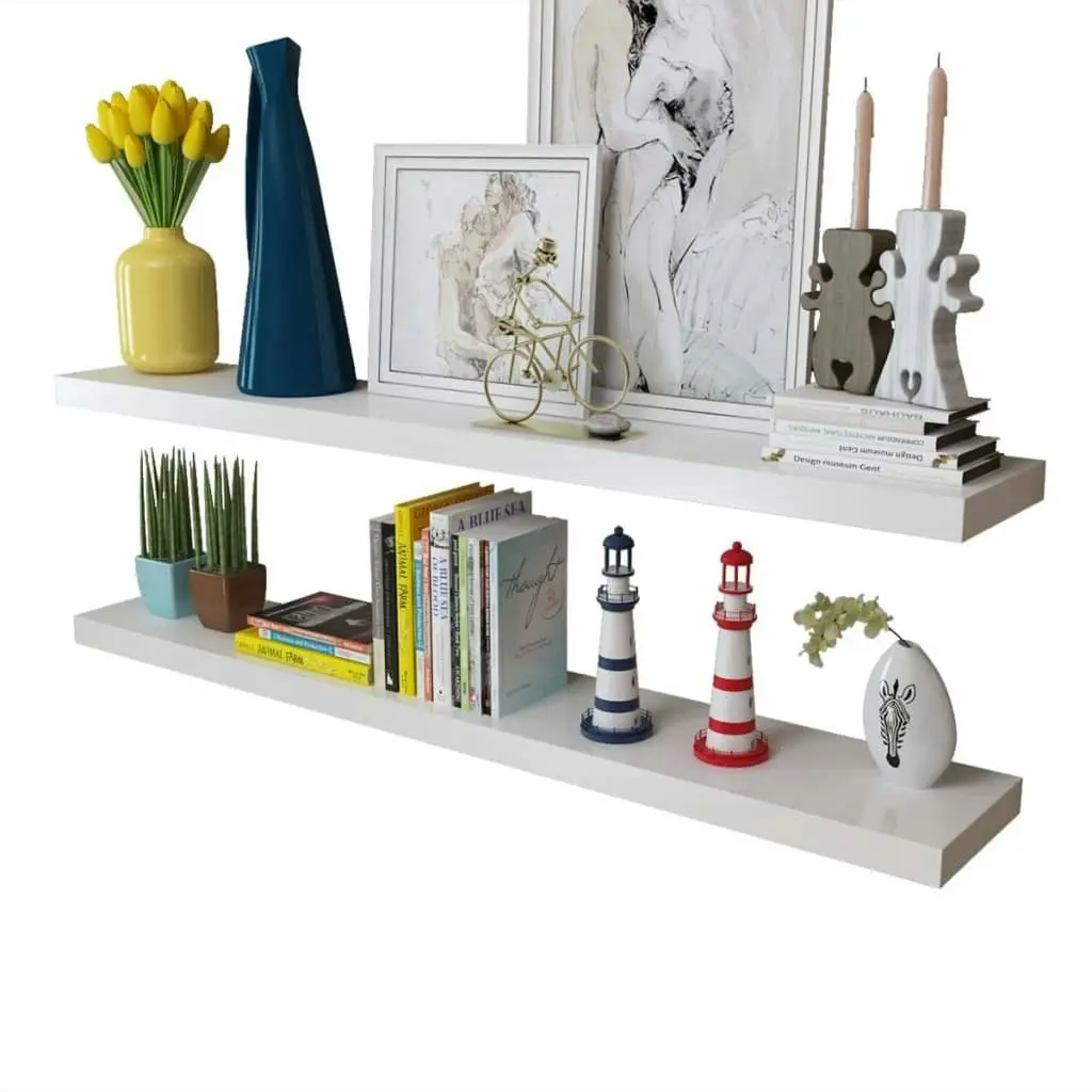 Wall Shelves 4 pcs White 120 cm 276000