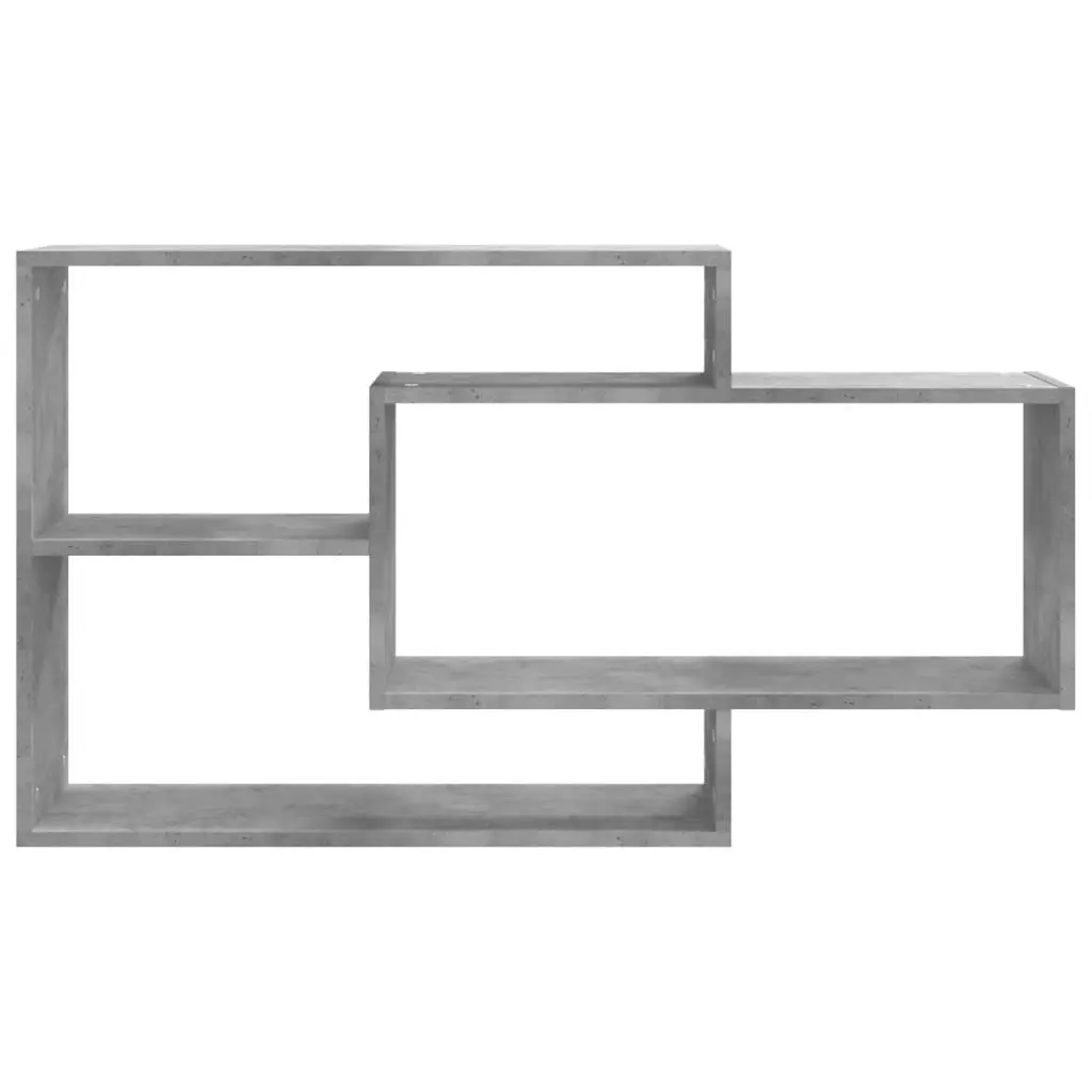 Wall Shelves Concrete Grey 104x20x58.5 cm Engineered Wood 800328