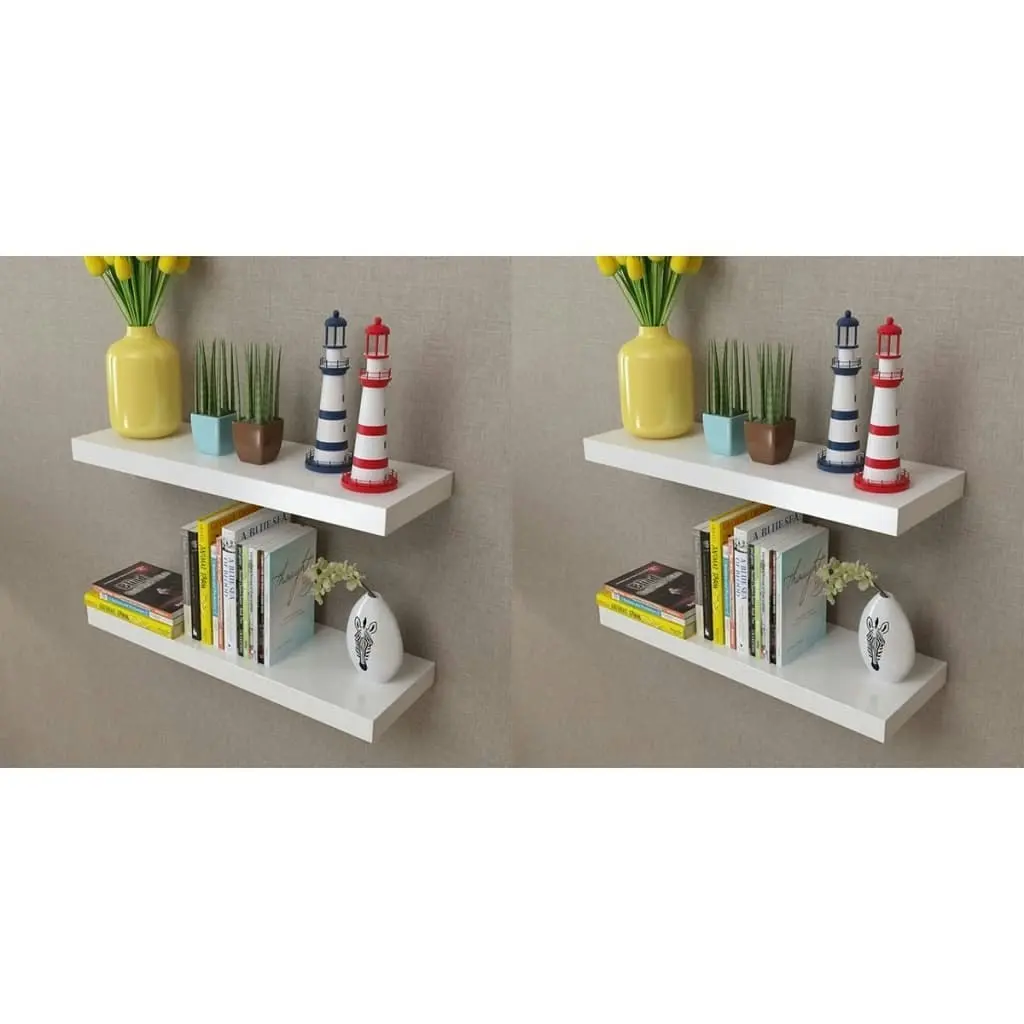 Wall Shelves 4 pcs White 60 cm 275997