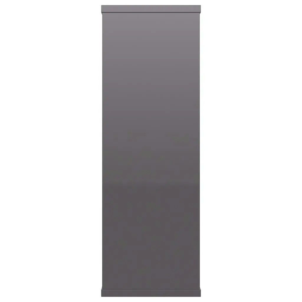 Wall Shelves High Gloss Grey 104x20x58.5 cm Engineered Wood 800332