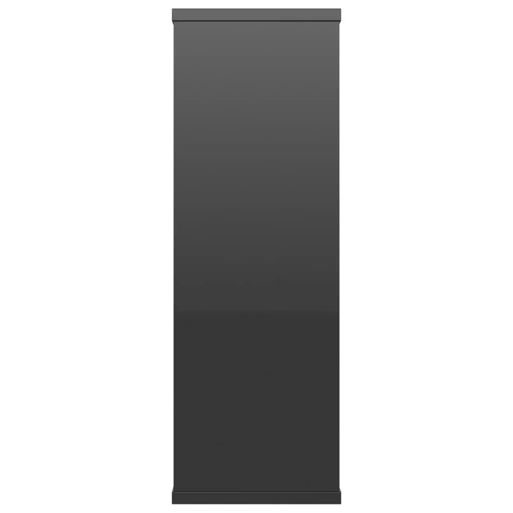 Wall Shelves High Gloss Black 104x20x58.5 cm Engineered Wood 800331