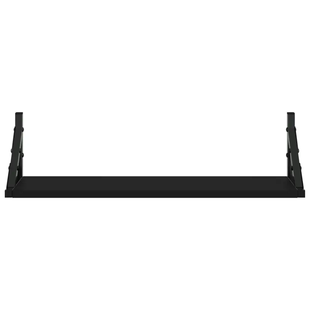 Wall Shelves 2 pcs Black 60x15x15.5 cm 836323