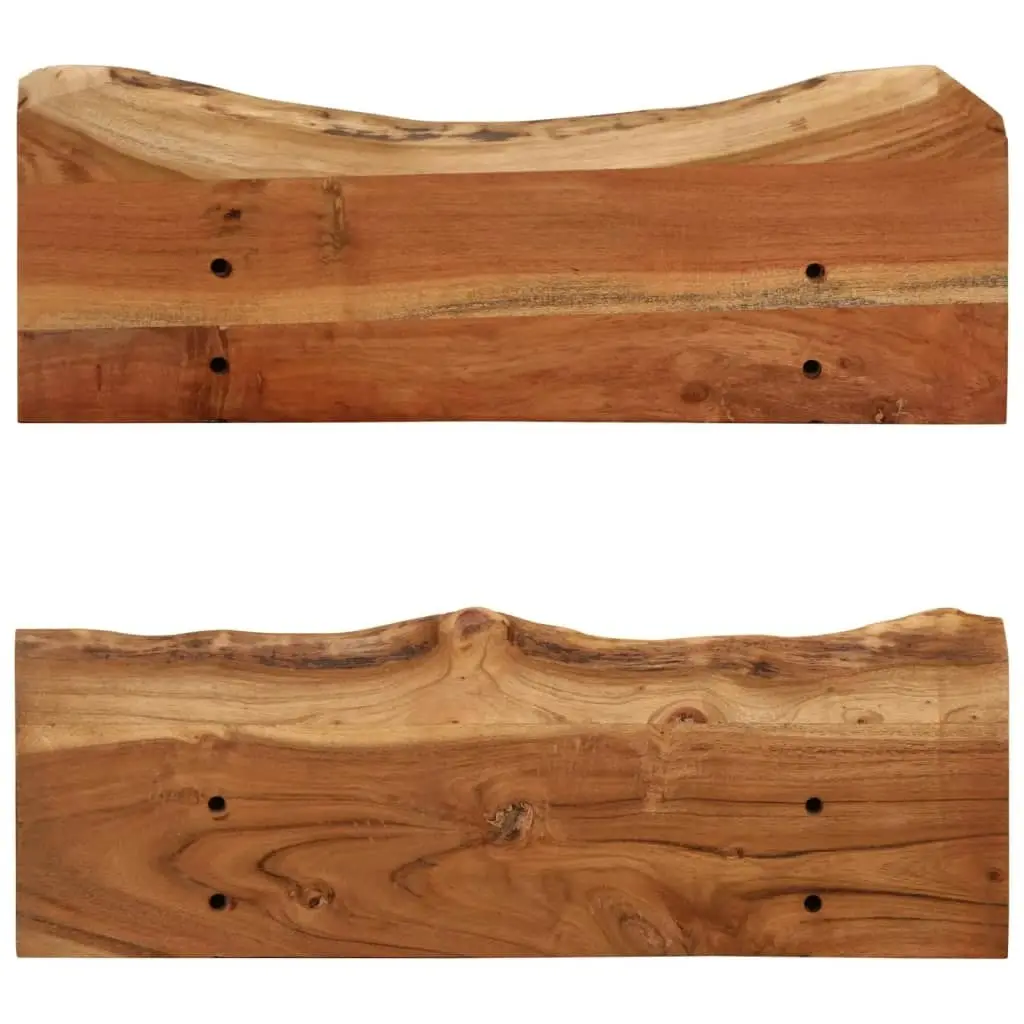 Wall Shelves 2 pcs 60x20x18 cm Solid Acacia Wood 247927