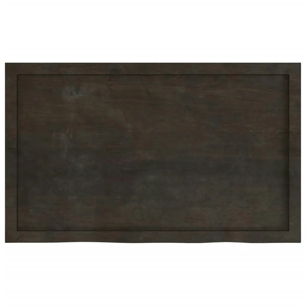 Wall Shelf Dark Brown 100x60x(2-6) cm Treated Solid Wood Oak 363811