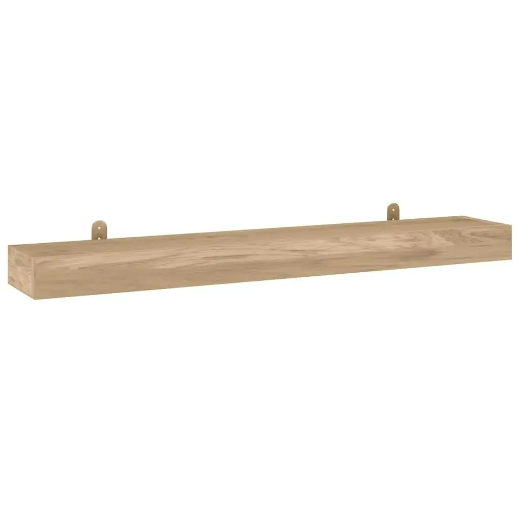 Wall Shelves 2 pcs 110x15x4 cm Solid Wood Teak 340757