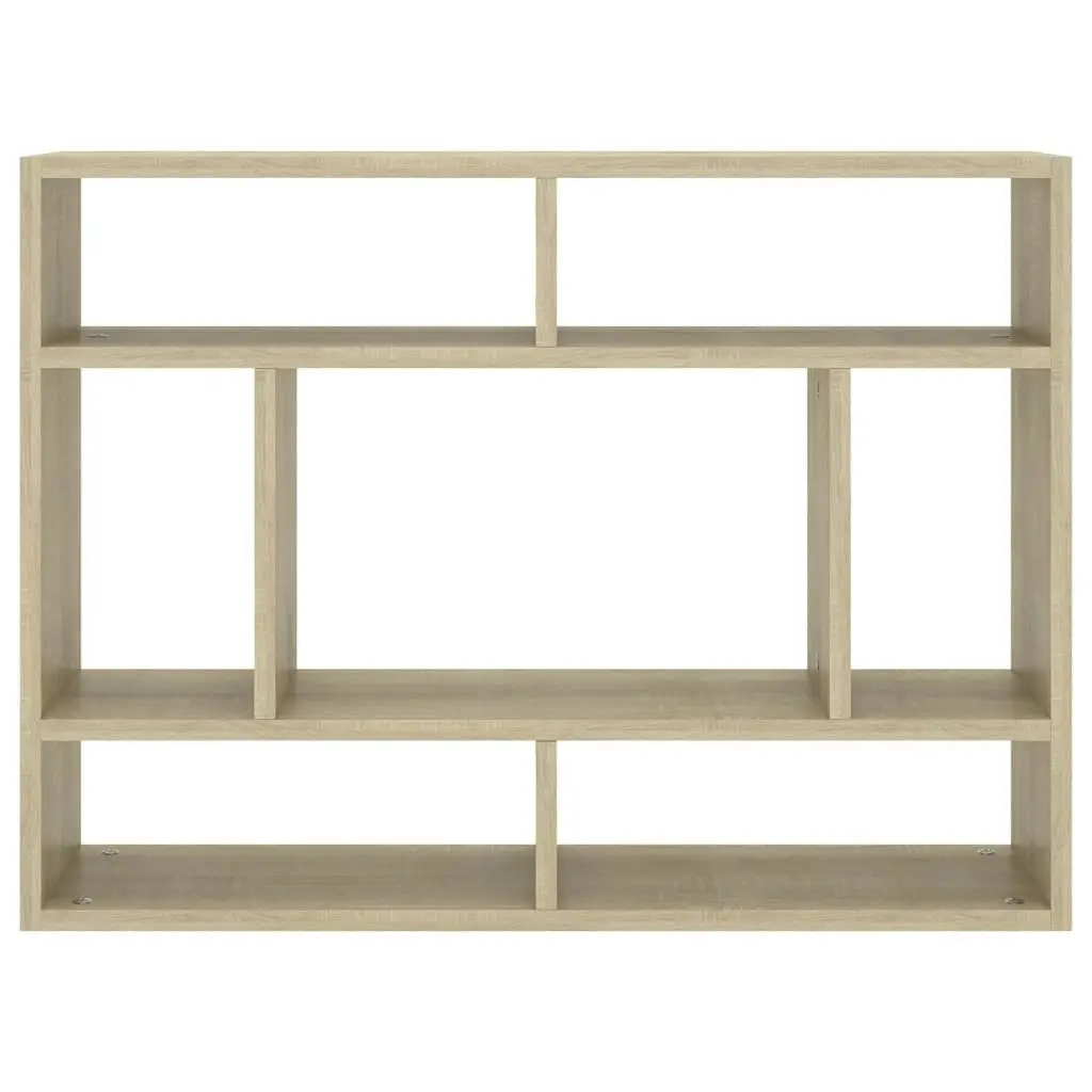 Wall Shelf Sonoma Oak 75x16x55 cm Engineered Wood 803005