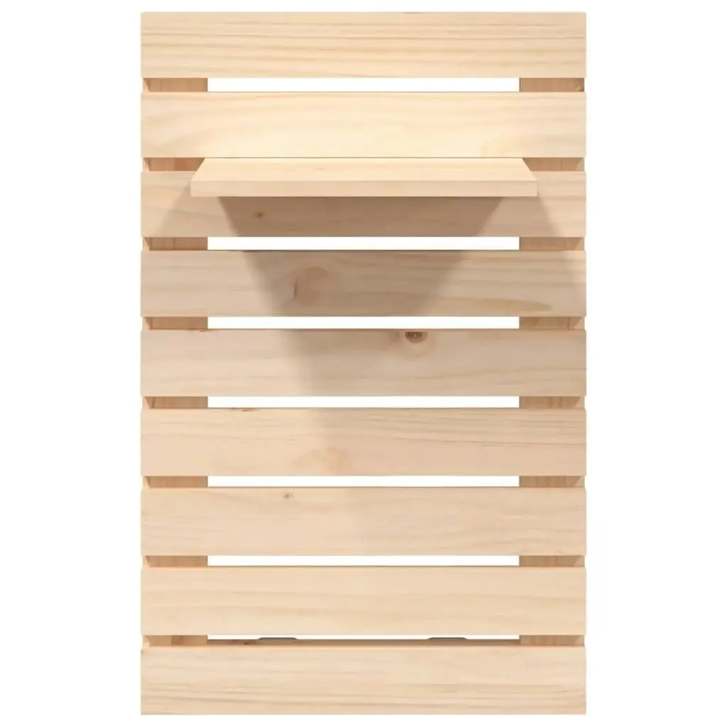 Wall-mounted Bedside Shelves 2 pcs Solid Wood Pine 824768