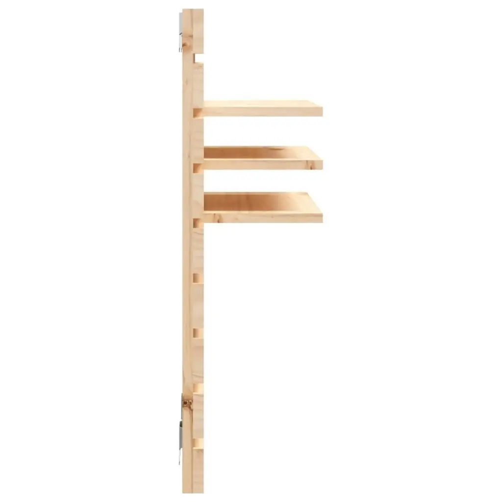 Wall-mounted Bedside Shelves 2 pcs Solid Wood Pine 824763