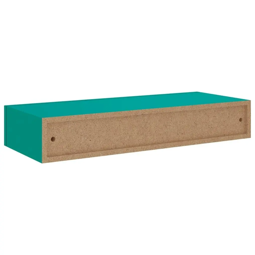 Wall-mounted Drawer Shelf Blue 60x23.5x10cm MDF 330267