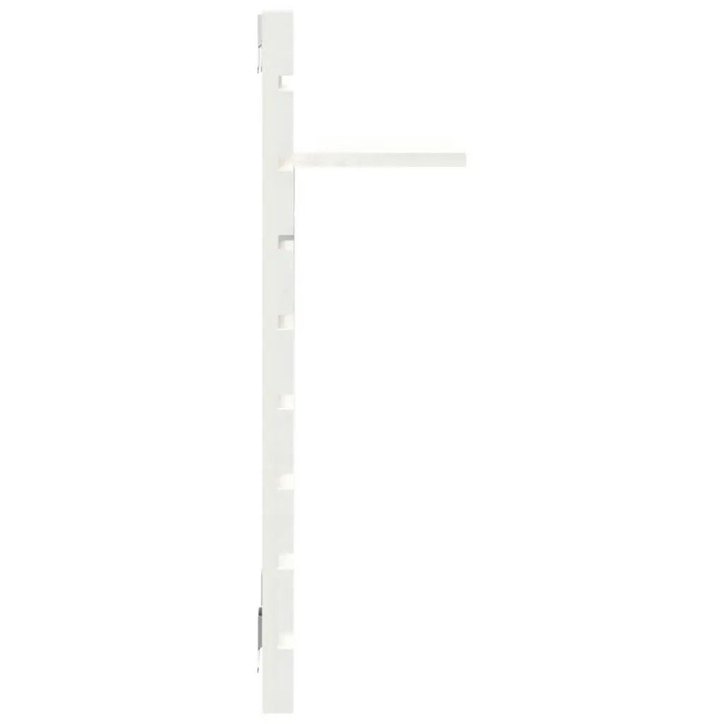 Wall-mounted Bedside Shelves 2 pcs White Solid Wood Pine 824769