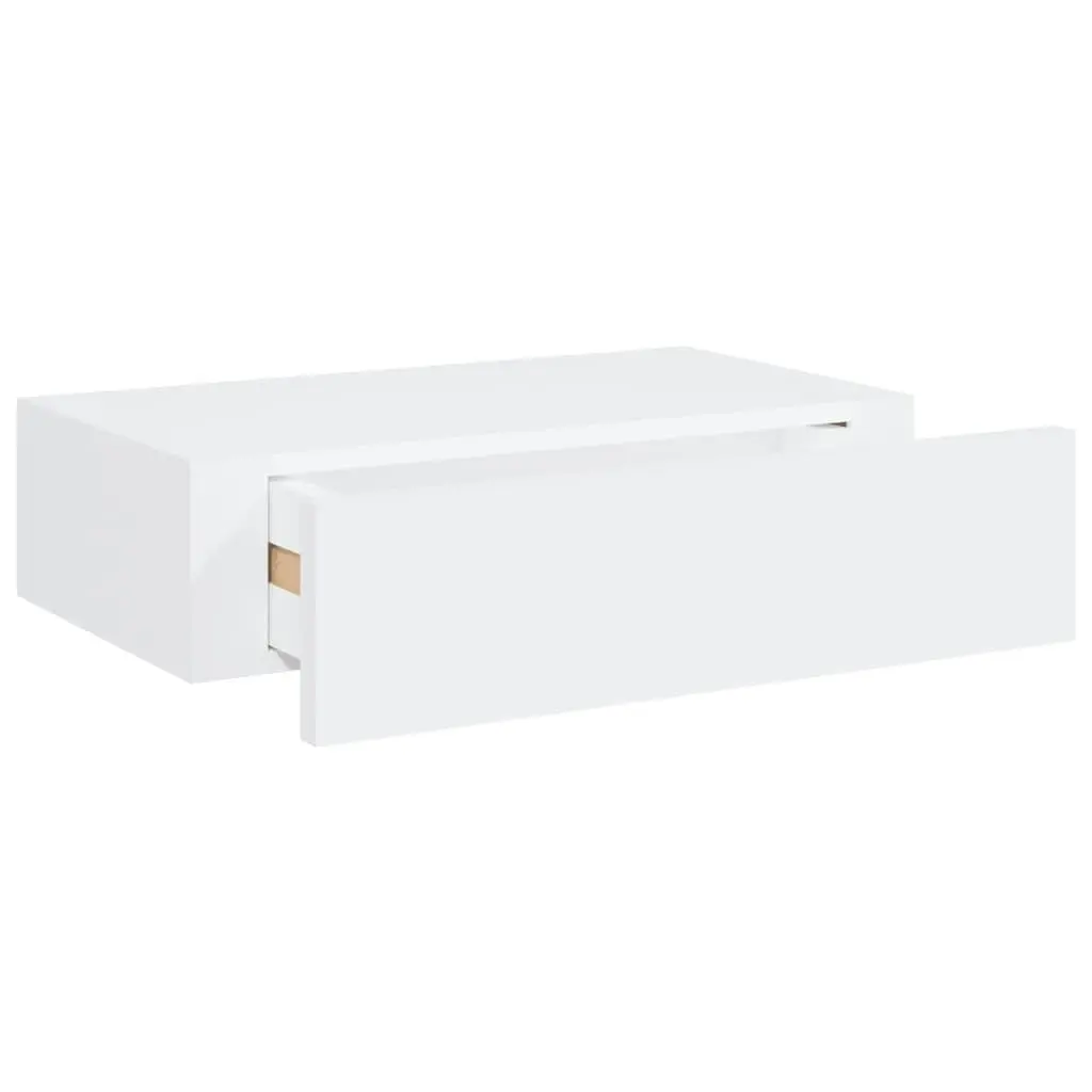 Wall-mounted Drawer Shelf White 40x23.5x10cm MDF 330241