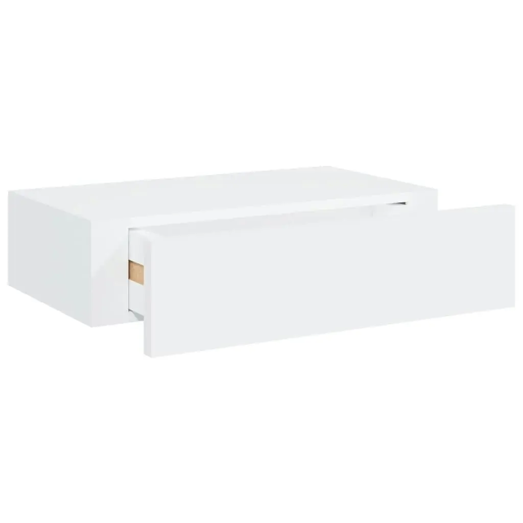 Wall-mounted Drawer Shelves 2 pcs White 40x23.5x10 cm MDF 330242