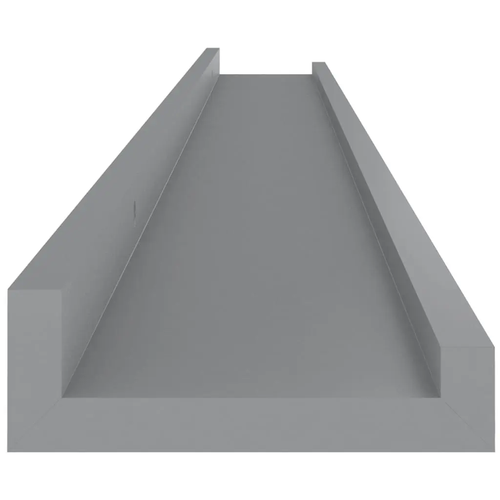 Wall Shelves 2 pcs Grey 100x9x3 cm 326672