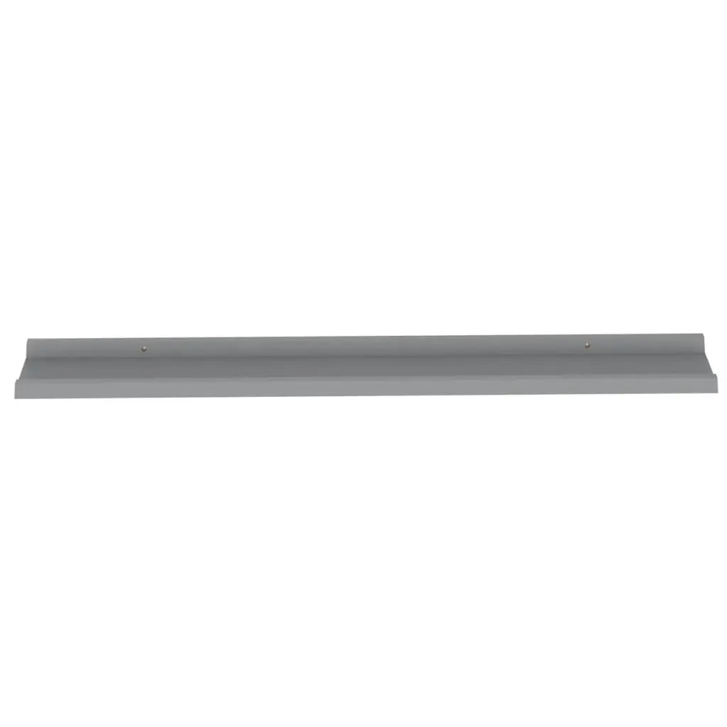 Wall Shelves 2 pcs Grey 100x9x3 cm 326672