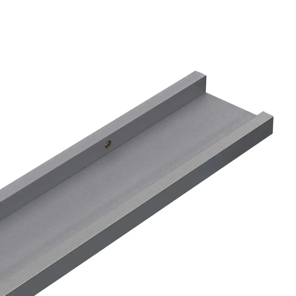 Wall Shelves 2 pcs Grey 100x9x3 cm 326672