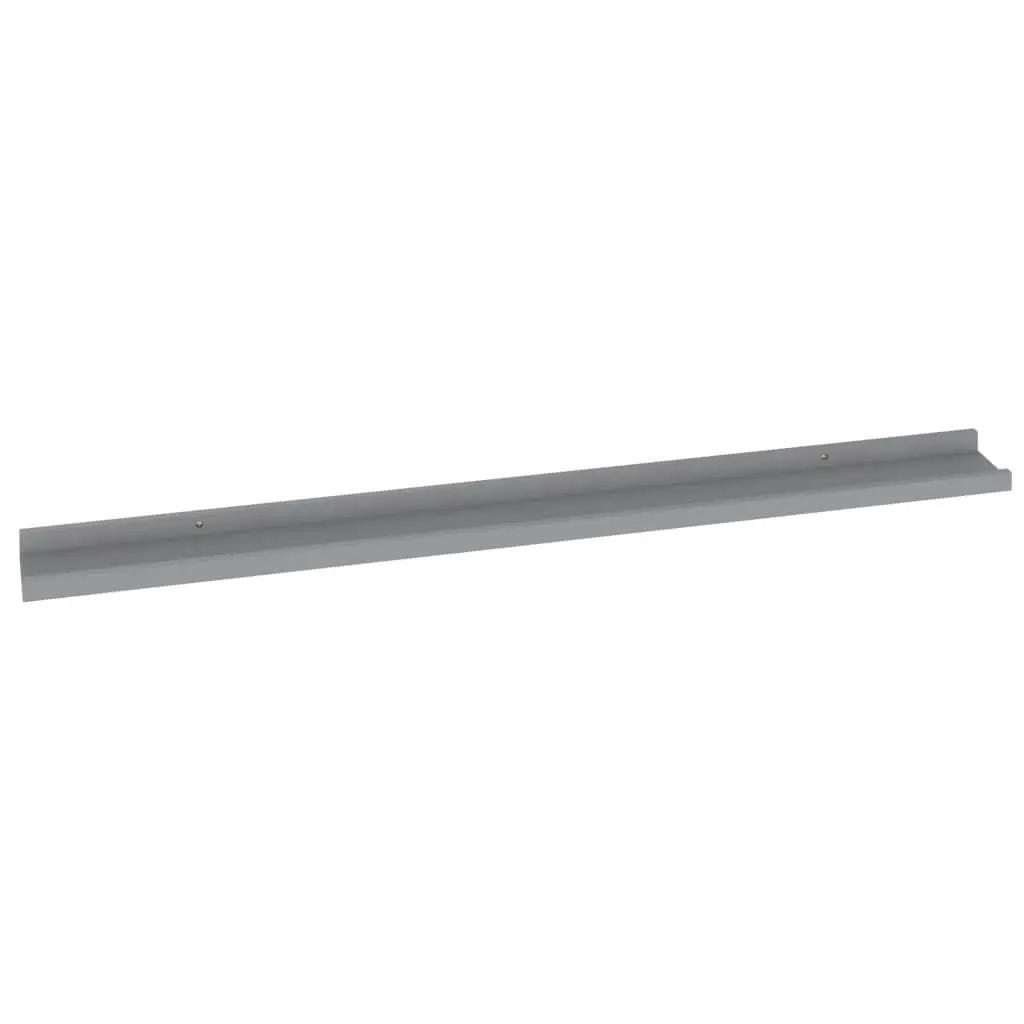 Wall Shelves 2 pcs Grey 100x9x3 cm 326672