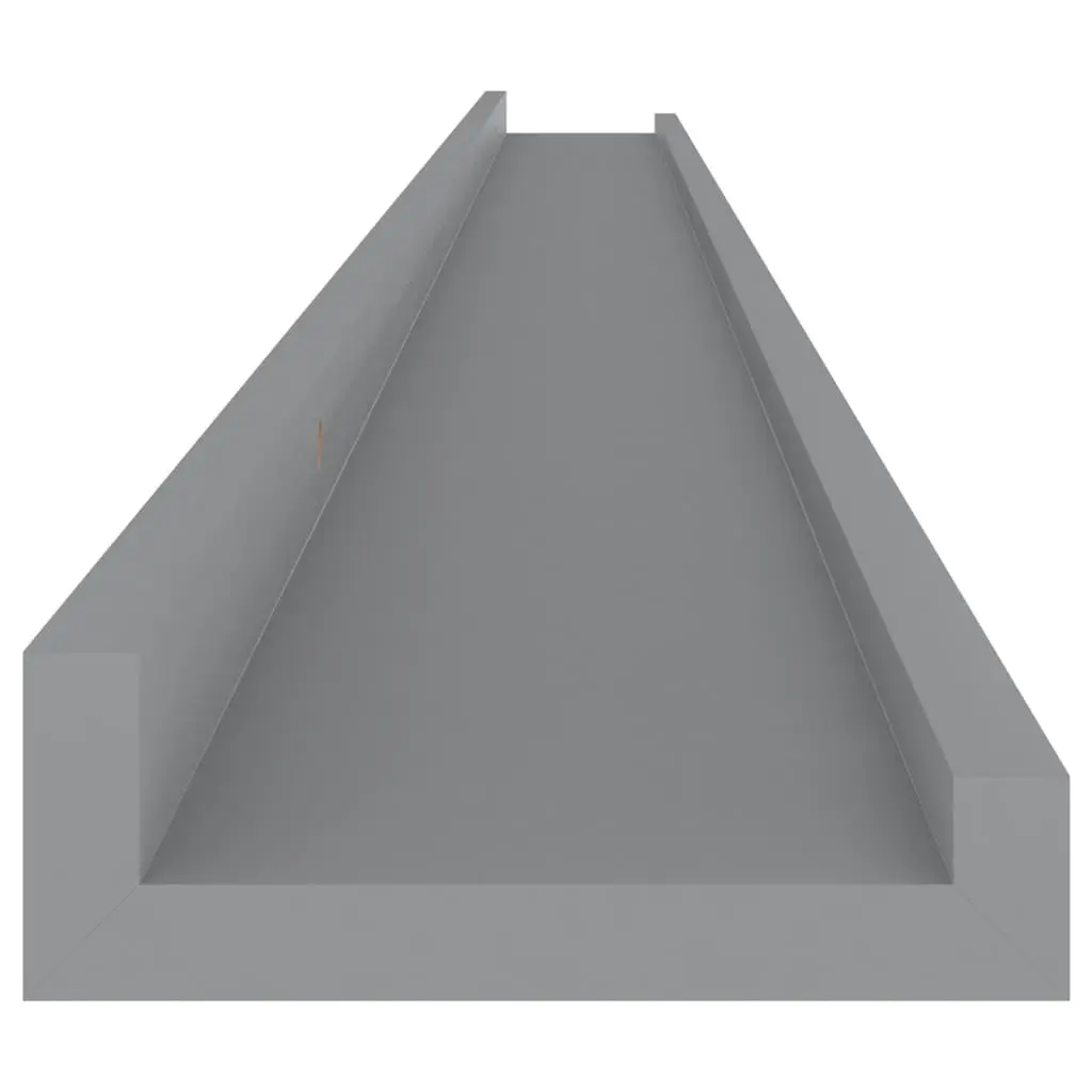 Wall Shelves 2 pcs Grey 115x9x3 cm 326673