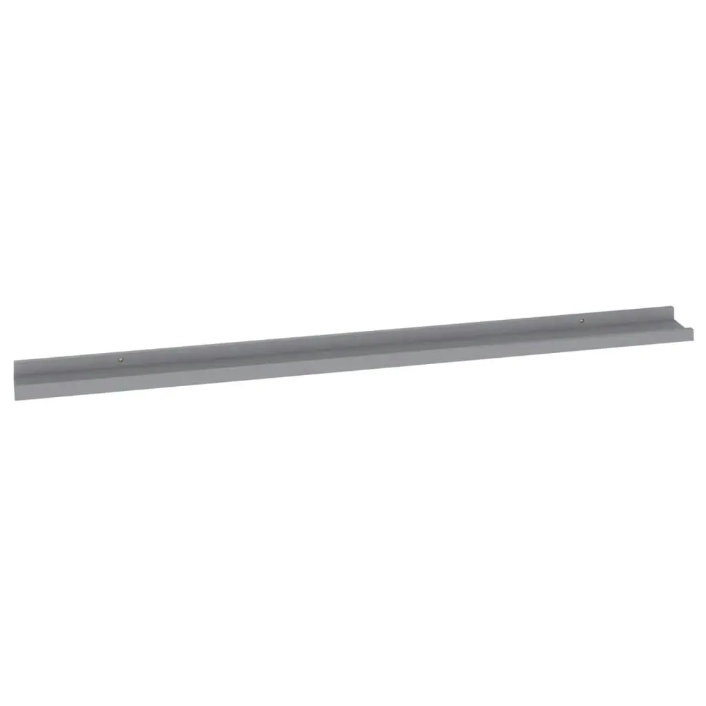 Wall Shelves 2 pcs Grey 115x9x3 cm 326673