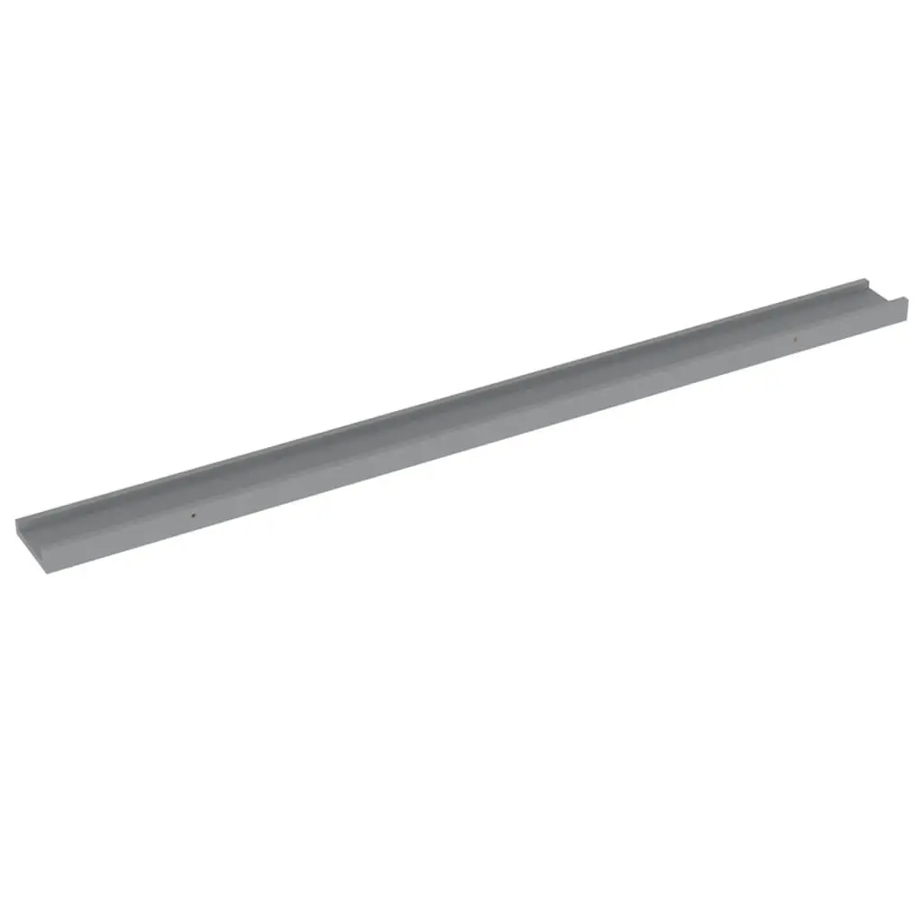 Wall Shelves 2 pcs Grey 115x9x3 cm 326673