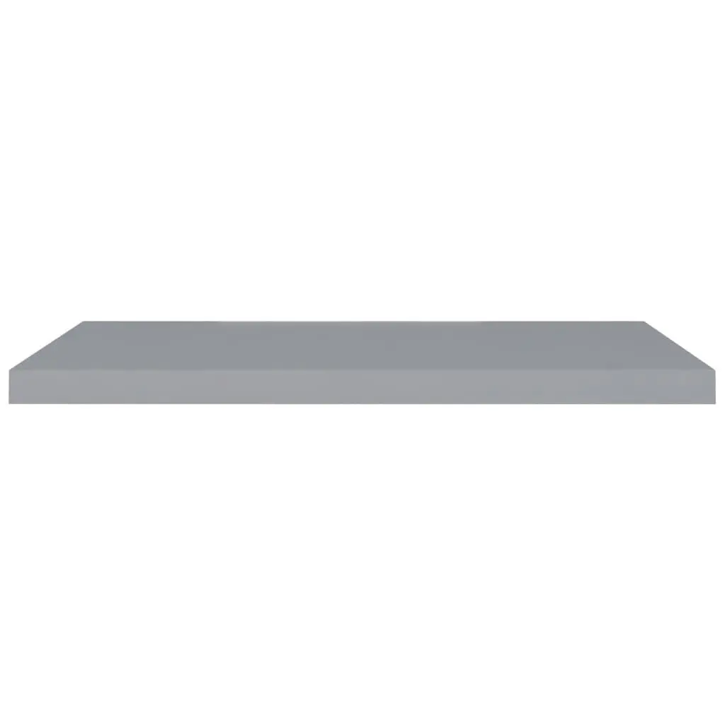 Floating Wall Shelf Grey 90x23.5x3.8 cm MDF 323859