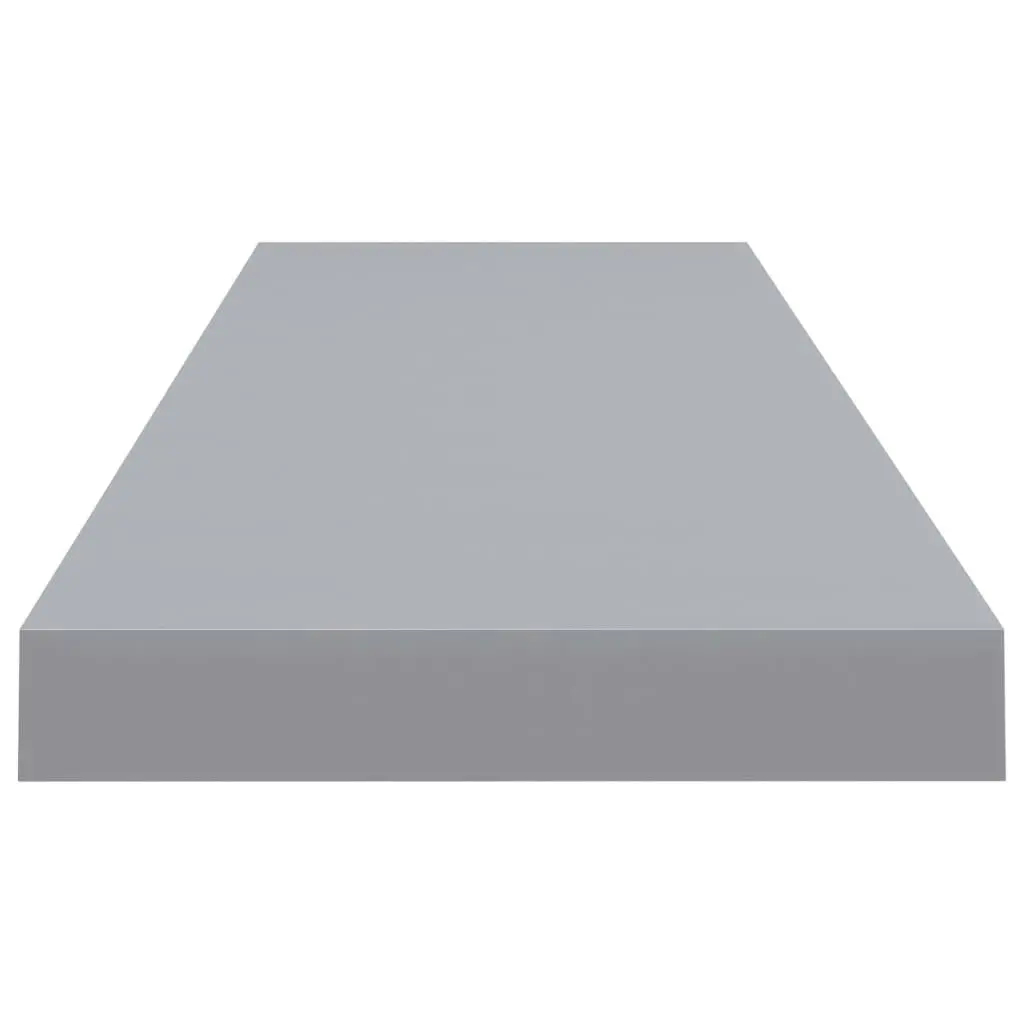 Floating Wall Shelf Grey 90x23.5x3.8 cm MDF 323859