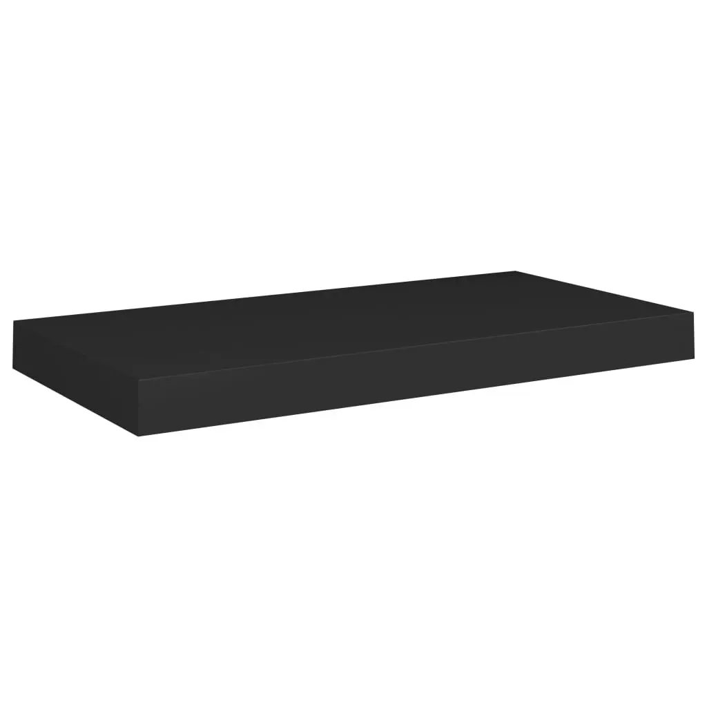 Floating Wall Shelves 2 pcs Black 50x23x3.8 cm MDF 323830