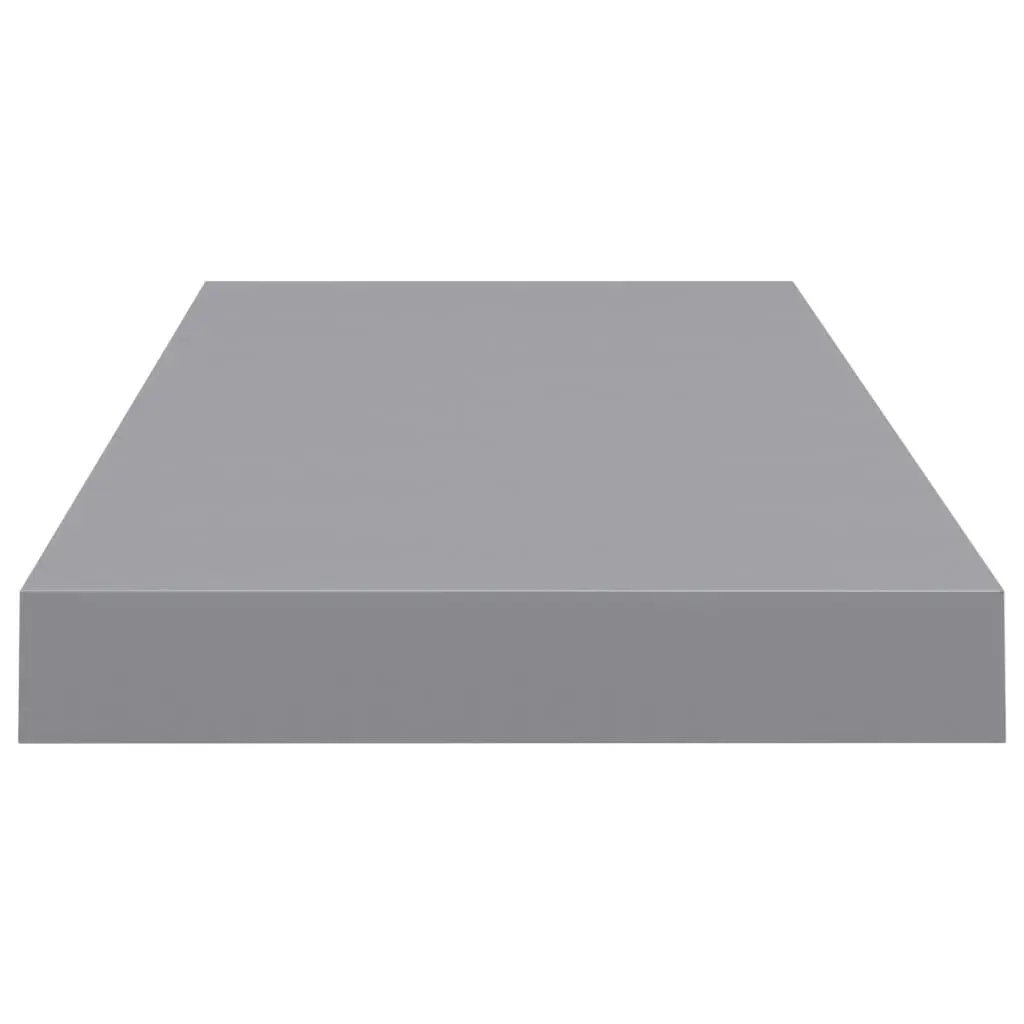 Floating Wall Shelf Grey 60x23.5x3.8 cm MDF 323853