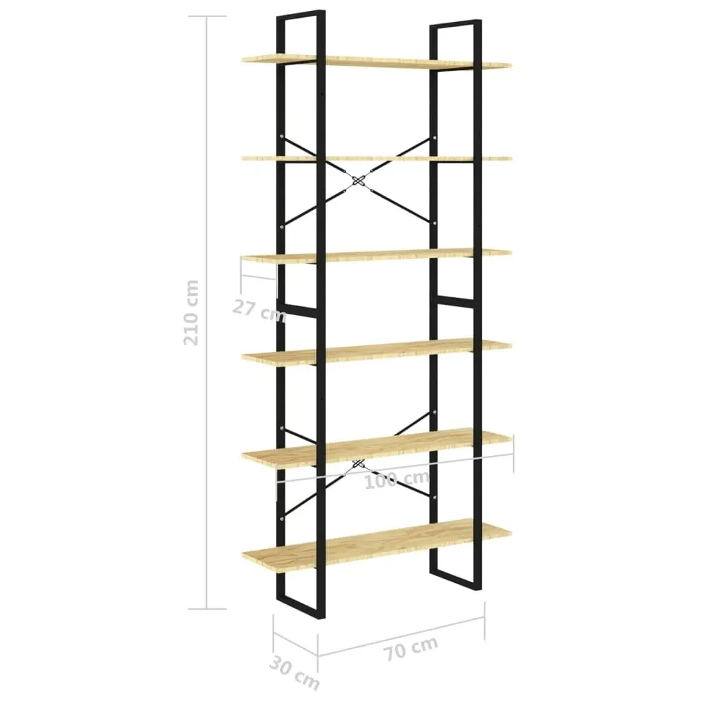 High Cabinet 100x30x210 cm Solid Pine Wood 806562