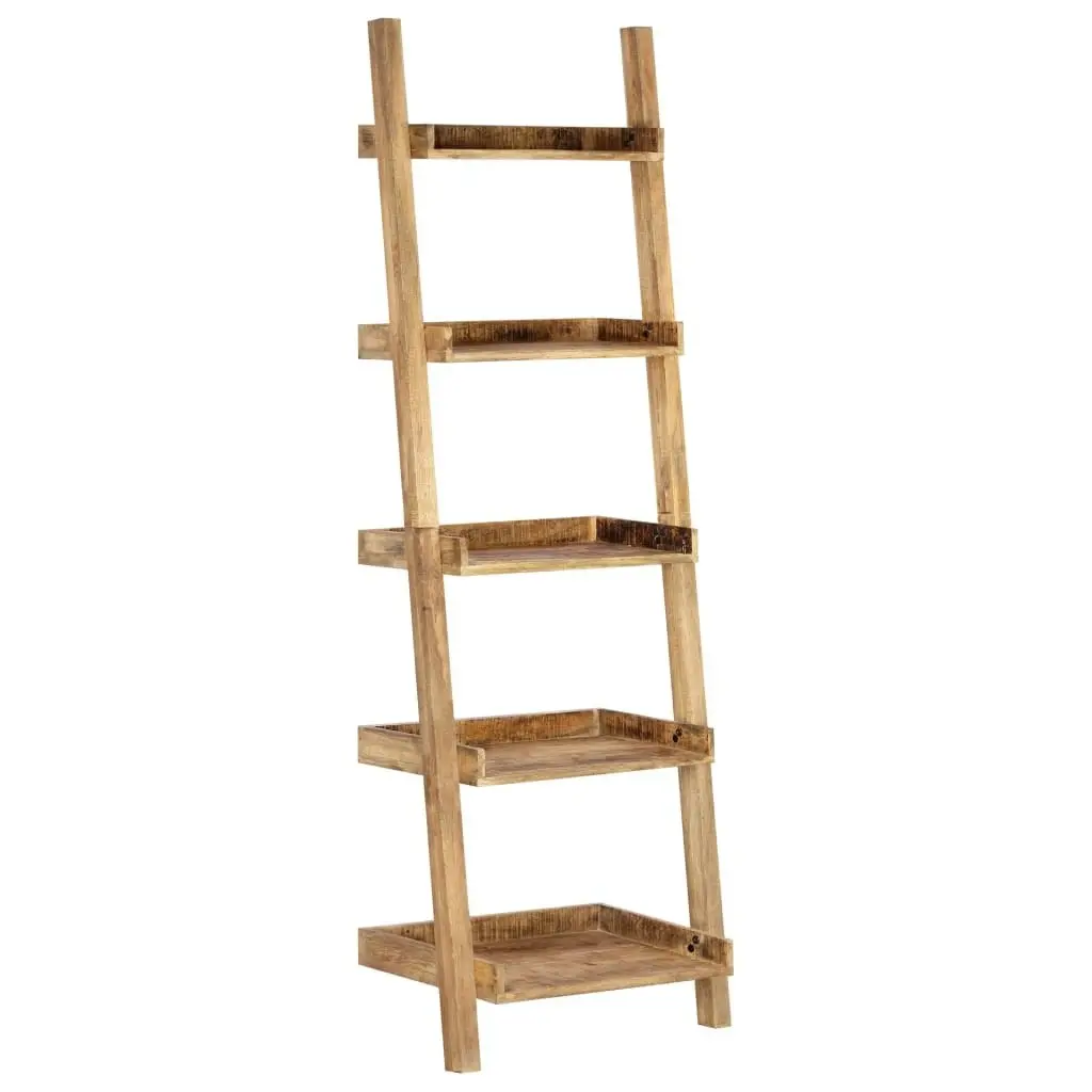 Ladder Shelf Brown 75x37x205 cm Solid Mango Wood 247873