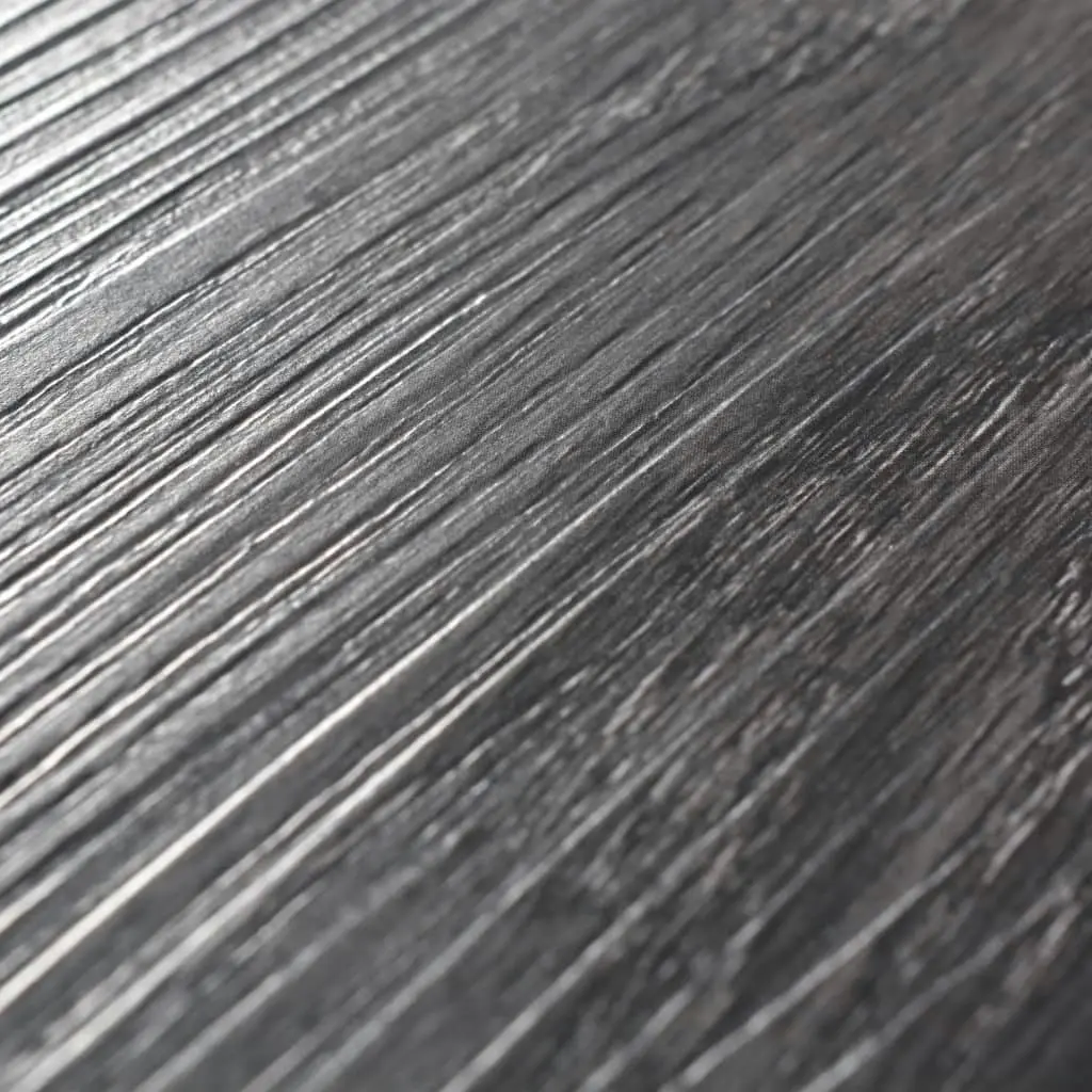 Non Self-adhesive PVC Flooring Planks 5.26 mÂ² 2 mm Black and White 245167