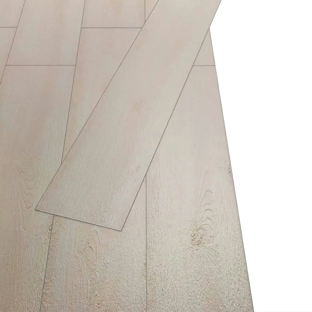 Non Self-adhesive PVC Flooring Planks 5.26 mÂ² 2 mm Oak Classic White 245164