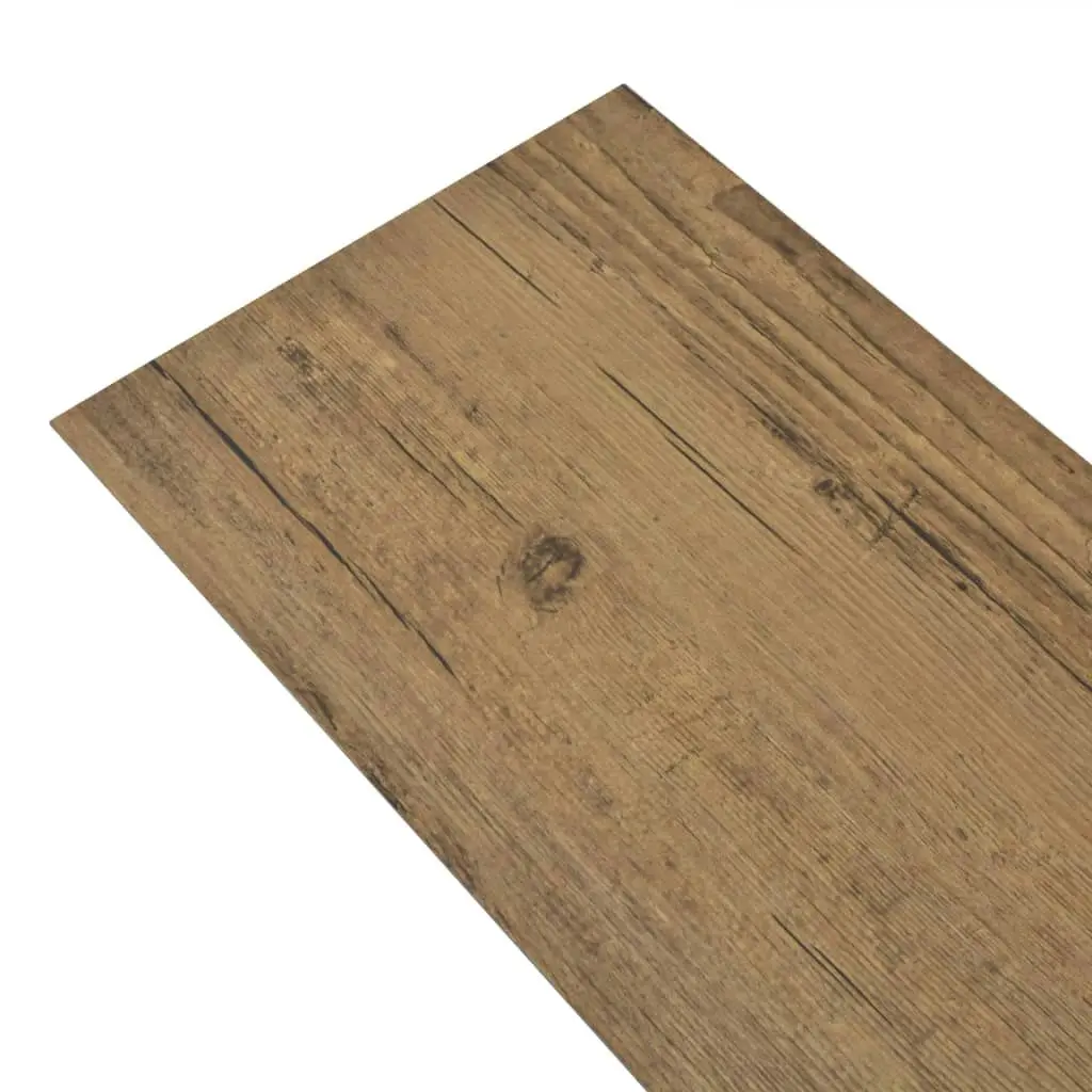 Non Self-adhesive PVC Flooring Planks 5.26 mÂ² 2 mm Walnut Brown 245162