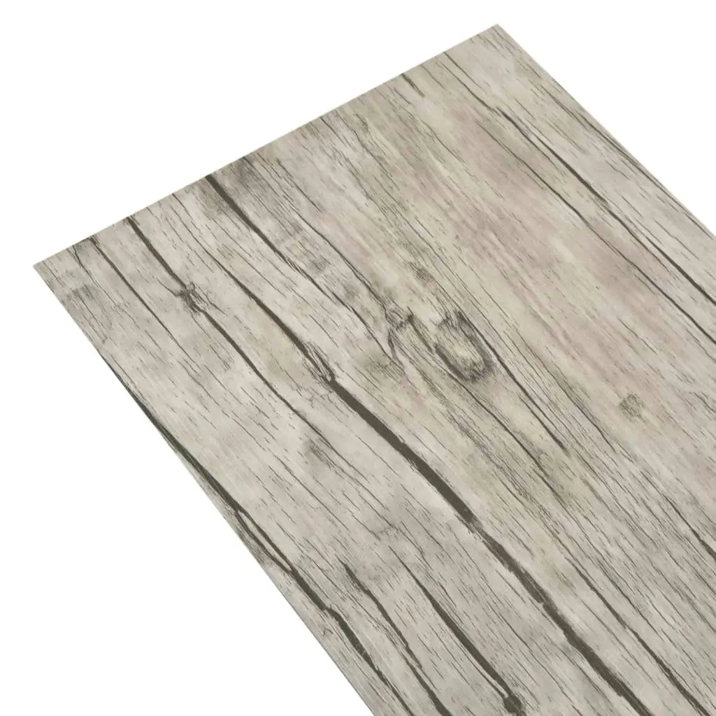 Non Self-adhesive PVC Flooring Planks 5.26 mÂ² 2 mm Oak Washed 245163