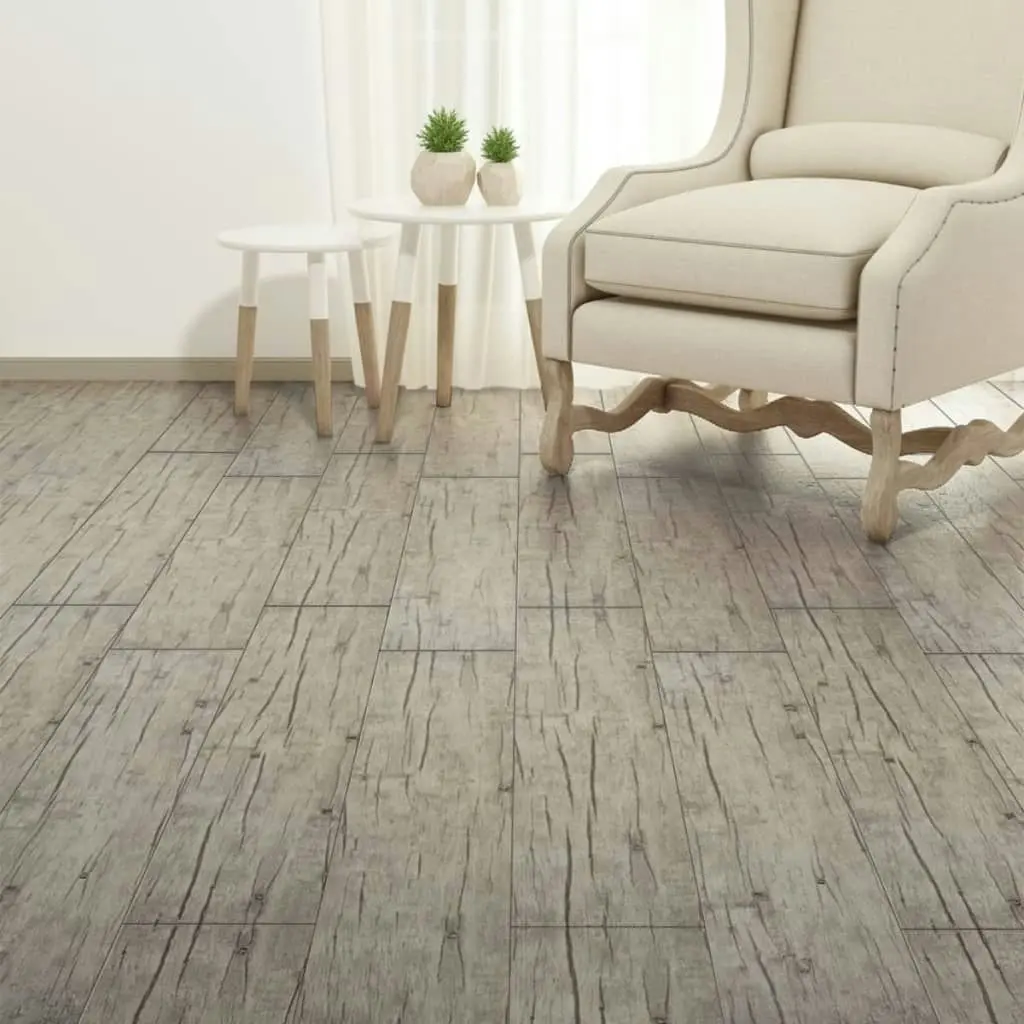 Non Self-adhesive PVC Flooring Planks 5.26 mÂ² 2 mm Oak Washed 245163