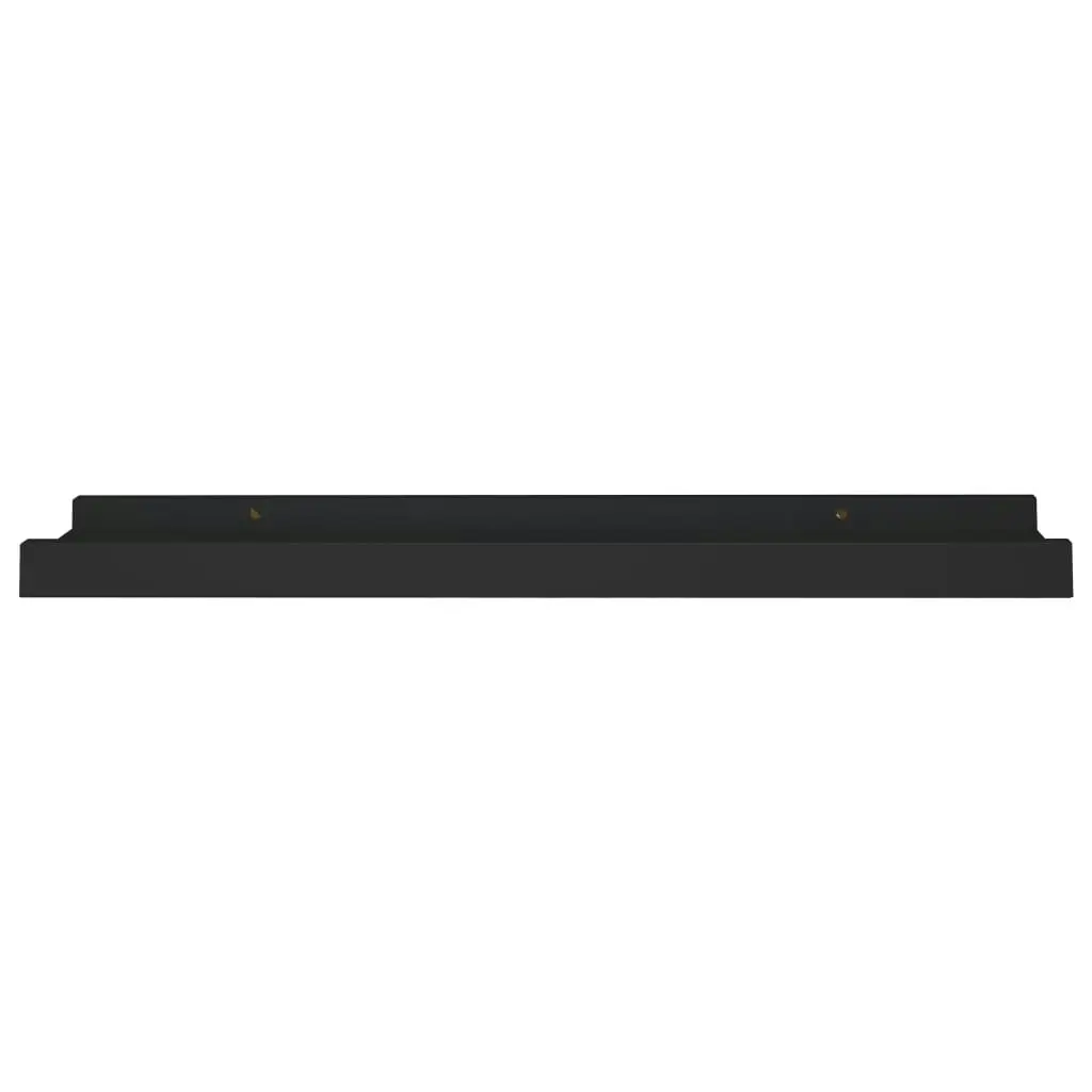 Picture Frame Ledge Shelves 2 pcs Black 40x9x3 cm MDF 323931