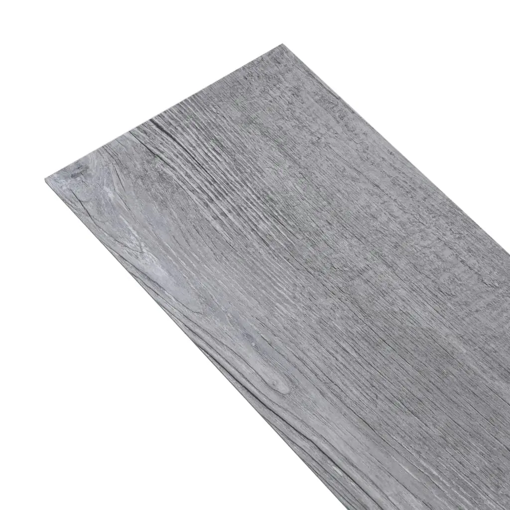 PVC Flooring Planks 5.02 mÂ² 2 mm Self-adhesive Matt Wood Grey 146602