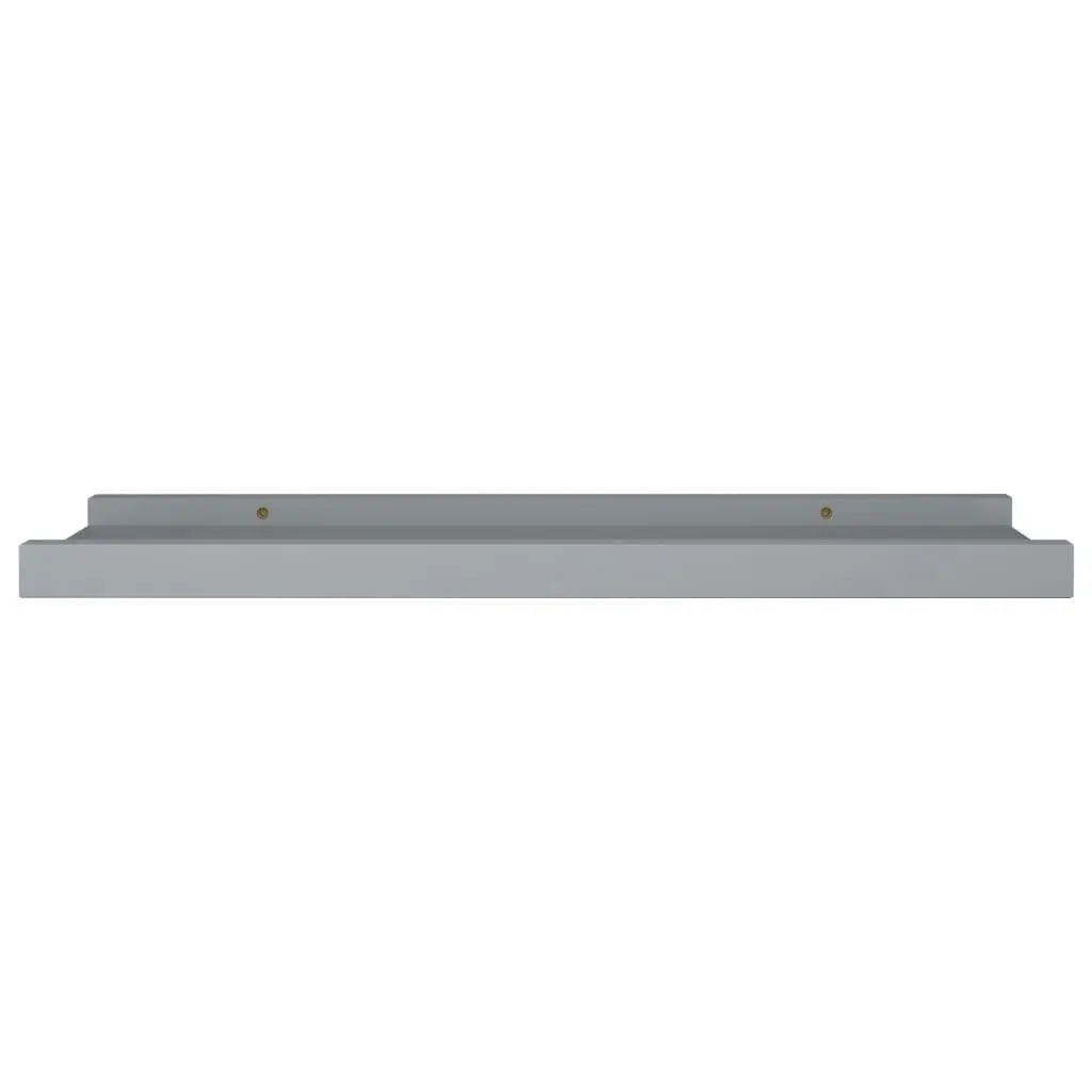 Picture Frame Ledge Shelves 2 pcs Grey 40x9x3 cm MDF 323934