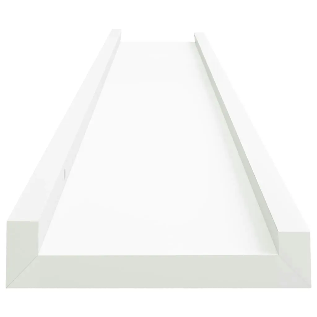 Picture Frame Ledge Shelves 2 pcs White 80x9x3 cm MDF 323930